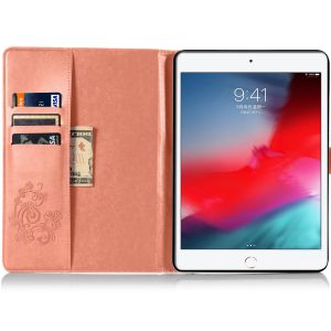 Kleeblumen Klapphülle Klapphülle iPad 10.2 (2019 / 2020 / 2021) - Peach