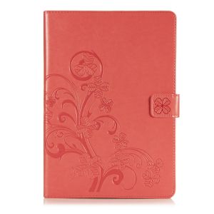 Kleeblumen Klapphülle Klapphülle iPad (2018) / (2017) - Rot