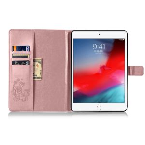 Kleeblumen Klapphülle Klapphülle iPad 6 (2018) 9.7 Zoll / iPad 5 (2017) 9.7 Zoll - Roségold