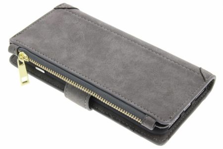 Graue luxuriöse Portemonnaie-Klapphülle iPhone 8 Plus / 7 Plus