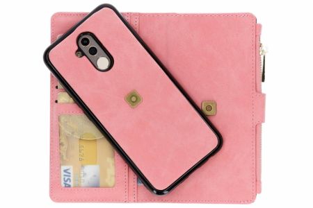Luxuriöse Portemonnaie-Klapphülle Rosa für Huawei Mate 20 Lite