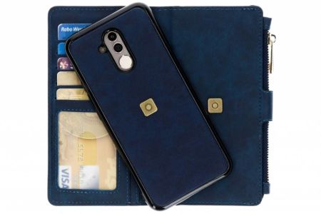 Luxuriöse Portemonnaie-Klapphülle Blau für Huawei Mate 20 Lite