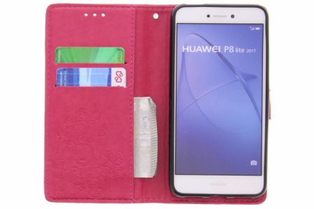 Kleeblumen Klapphülle für Huawei P8 Lite (2017)