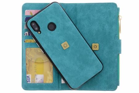 Mintgrüne Luxuriöse Portemonnaie-Klapphülle für das Huawei P20 Lite