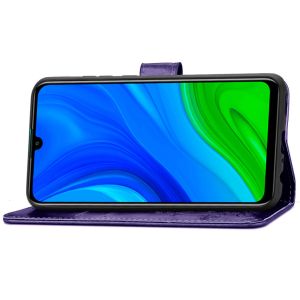 Kleeblumen Klapphülle Huawei P Smart (2020) - Violett