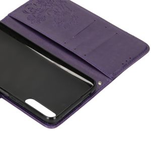 Kleeblumen Klapphülle Huawei P Smart Pro / Y9s - Violett