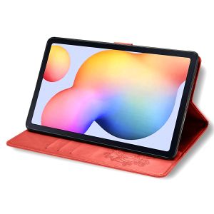 Kleeblumen Klapphülle Klapphülle Galaxy Tab A 10.1 (2019) - Rot