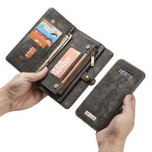 CaseMe Luxusleder 2-in-1-Portemonnaie-Klapphülle für Samsung Galaxy S8