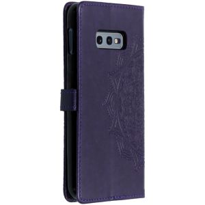 Mandala Klapphülle Violett für das Samsung Galaxy S10e