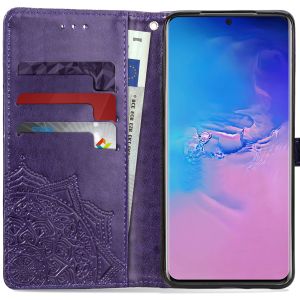 Mandala Klapphülle Violett Samsung Galaxy S20 Ultra