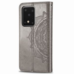 Mandala Klapphülle Grau Samsung Galaxy S20 Ultra
