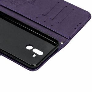 Mandala Klapphülle Violett für das Huawei Mate 20 Lite