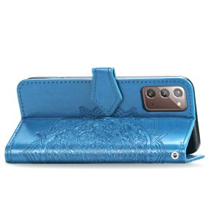 Mandala Klapphülle Samsung Galaxy Note 20 - Türkis