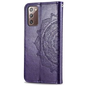 Mandala Klapphülle Samsung Galaxy Note 20 - Violett