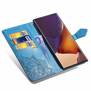 Mandala Klapphülle Galaxy Note 20 Ultra - Türkis