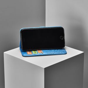 Mandala Klapphülle Blau für das Huawei P30 Pro
