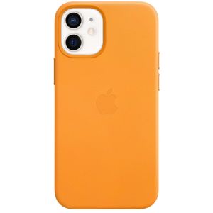 Apple Leder-Case MagSafe für das iPhone 12 Mini - California Poppy