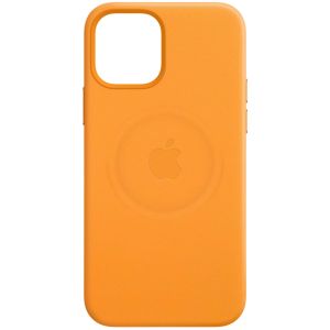 Apple Leder-Case MagSafe für iPhone 12 (Pro) - California Poppy