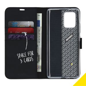 Accezz Wallet TPU Klapphülle Schwarz für das Samsung Galaxy S10 Lite