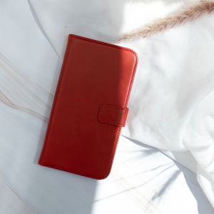 Selencia Echtleder Klapphülle für das Huawei Y6 (2018) - Rot