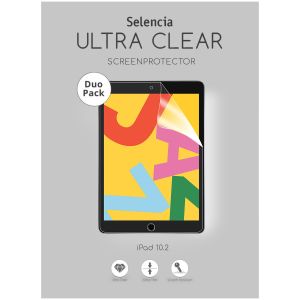 Selencia Duo Pack Ultra Clear Screenprotector iPad 9 (2021) 10.2 Zoll / iPad 8 (2020) 10.2 Zoll / iPad 7 (2019) 10.2 Zoll