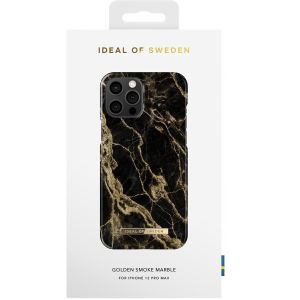 iDeal of Sweden Fashion Back Case iPhone 12 Pro Max - Golden Smoke Marble