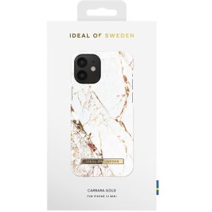 iDeal of Sweden Fashion Back Case iPhone 12 Mini - Carrara Gold