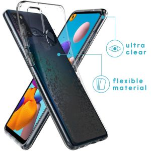 iMoshion Design Hülle Samsung Galaxy A21s - Spritzer - Schwarz