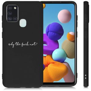 iMoshion Design Hülle Samsung Galaxy A21s - Why The Fuck Not