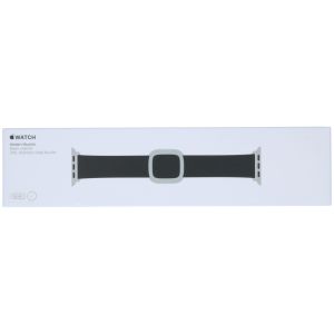 Apple Leather Band Modern Buckle für die Apple Watch Series 1-9 / SE - 38/40/41 mm - Größe L - Schwarz