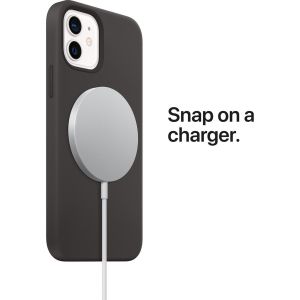 Apple Silikon-Case MagSafe iPhone 12 Pro Max - White