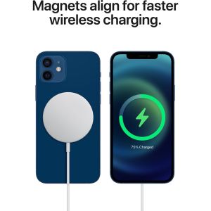 Apple Silikon-Case MagSafe iPhone 12 (Pro) - Black