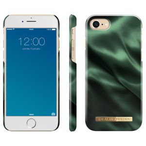 iDeal of Sweden Emerald Satin Fashion Back Case iPhone SE (2022 / 2020) /8/7 / 6(s)