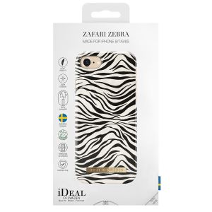 iDeal of Sweden Zafari Zebra Fashion Back Case iPhone SE (2022 / 2020) /8 /7 / 6(s)