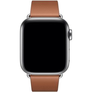 Apple Leather Band Modern Buckle für die Apple Watch Series 1-9 / SE - 38/40/41 mm - Größe L - Braun
