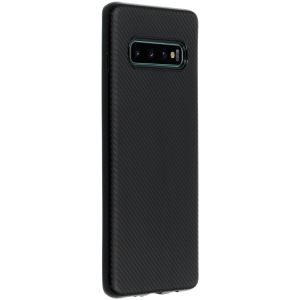 Carbon-Hülle Schwarz für das Samsung Galaxy S10 Plus