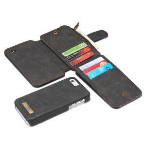 CaseMe Luxuriöse 2-in-1 Portemonnaie-Klapphülle iPhone 5 / 5s / SE