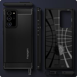 Spigen Rugged Armor Case Samsung Galaxy Note 20 Ultra - Schwarz