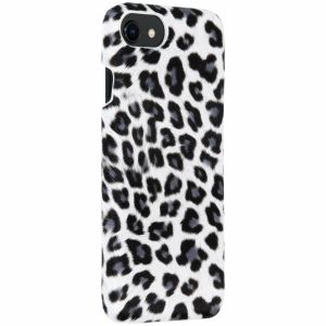 Leopard Design Hardcase-Hülle Weiß iPhone SE (2022 / 2020) / 8 / 7