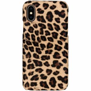 Leopard Design Hardcase-Hülle Braun für das iPhone Xs / X