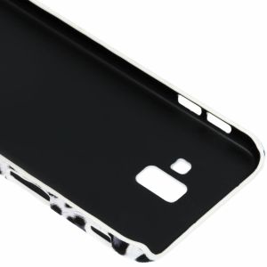 Leopard Design Hardcase-Hülle Weiß  für das Galaxy J6 Plus