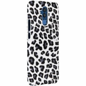 Leopard Design Hardcase-Hülle Weiß für Huawei Mate 20 Lite