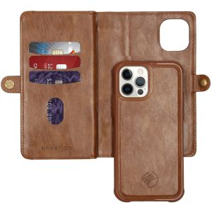 iMoshion 2-1 Wallet Klapphülle iPhone 12 (Pro) - Braun