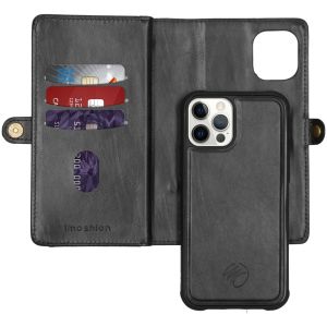 iMoshion 2-1 Wallet Klapphülle iPhone 12 (Pro) - Schwarz