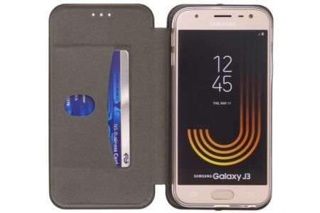Schlankes Klapphülle Schwarz Samsung Galaxy J3 (2017)