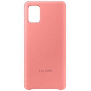 Samsung Original Silikon Cover Rosa für das Galaxy A71