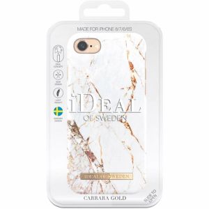 iDeal of Sweden Carrara Gold Fashion Back Case iPhone SE (2022 / 2020) /8 /7 / 6(s)