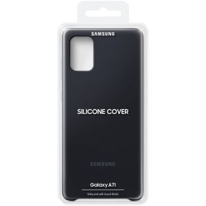 Samsung Original Silikon Cover Schwarz für das Galaxy A71