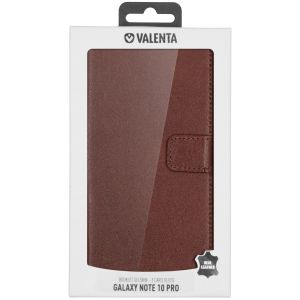 Valenta Klapphülle Leather Braun für das Samsung Galaxy Note 10 Plus