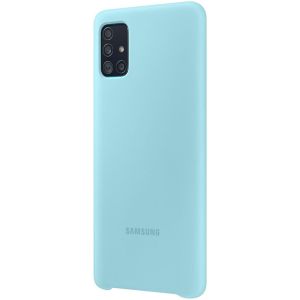 Samsung Original Silikon Cover Blau für das Galaxy A51